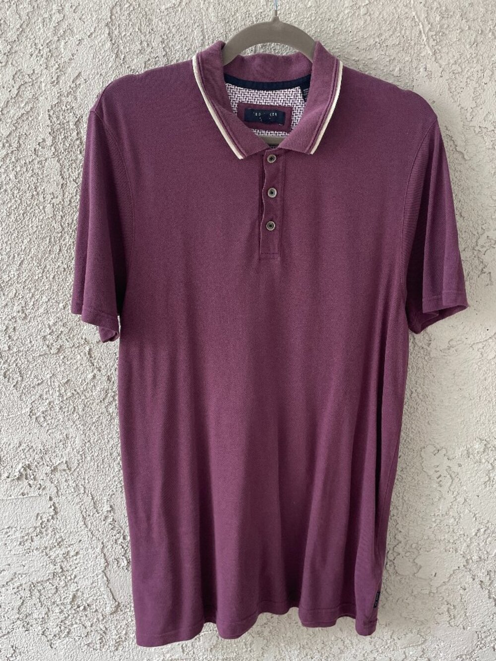 Ted Baker London Purple Modal Cotton Short Sleeve Polo Shirt XL